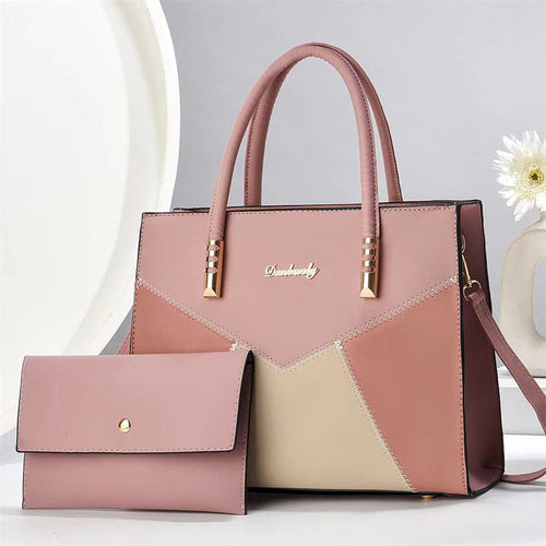 Signature Luxe Colorblock Handbag & Wallet Set