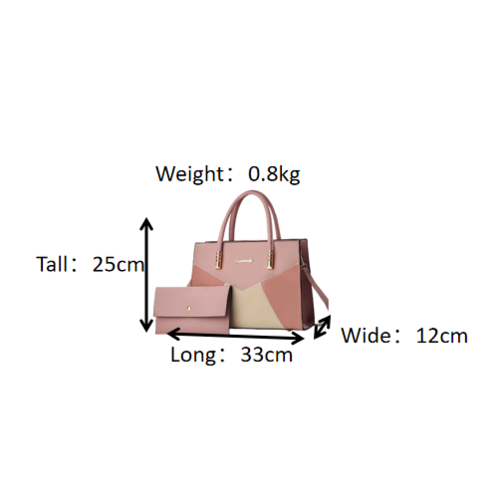 Signature Luxe Colorblock Handbag & Wallet Set