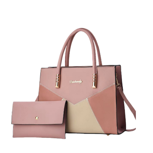 Signature Luxe Colorblock Handbag & Wallet Set