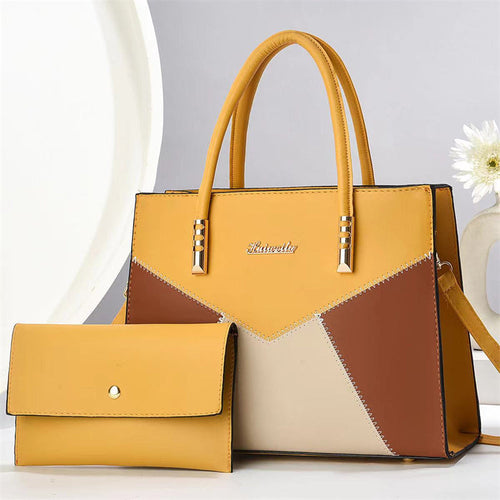 Signature Luxe Colorblock Handbag & Wallet Set