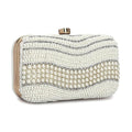 Glam Pearl Wave Clutch